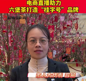 電商直播助力六堡茶打造“桂字號”品牌